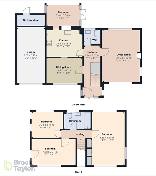 3 bed detached house for sale in Rose Cottage Lane, Staplefield - Property floorplan