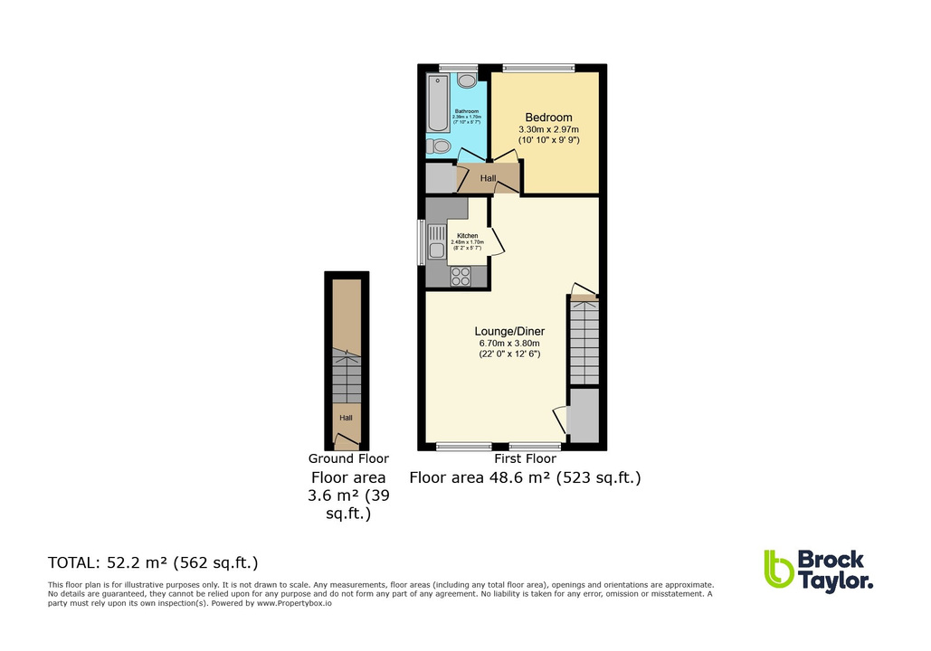 1 bed detached house for sale in 80 Wallis Way, HORSHAM - Property floorplan