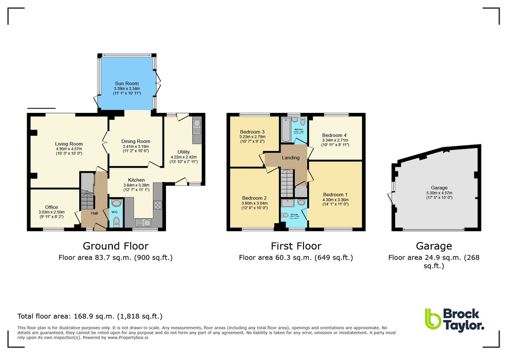 4 bed detached house for sale in Billingshurst Road, Broadbridge Heath - Property floorplan