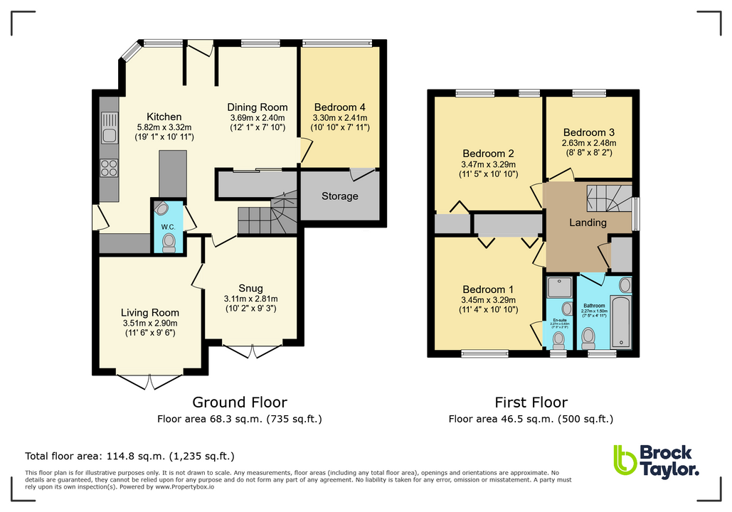 4 bed detached house for sale in Ropeland Way, Horsham, West Sussex - Property floorplan