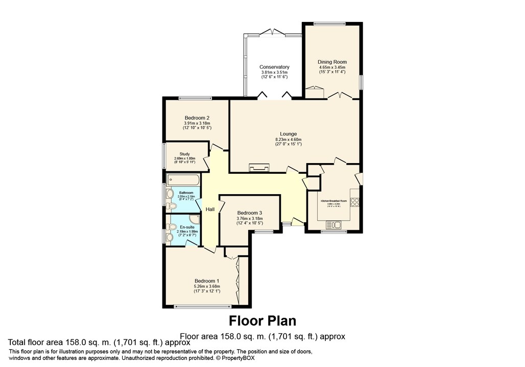 4 bed detached bungalow for sale in Park Street, Slinfold, Horsham - Property floorplan