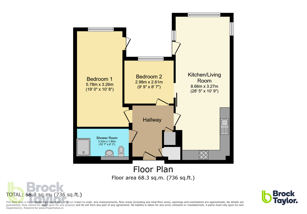 2 bed block of apartments for sale in Birchgrove Road, Horsted Keynes, Haywards Heath - Property floorplan
