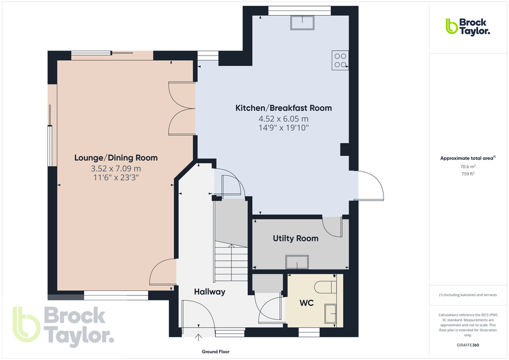 4 bed detached house for sale in Rocky Lane, Haywards Heath - Property floorplan