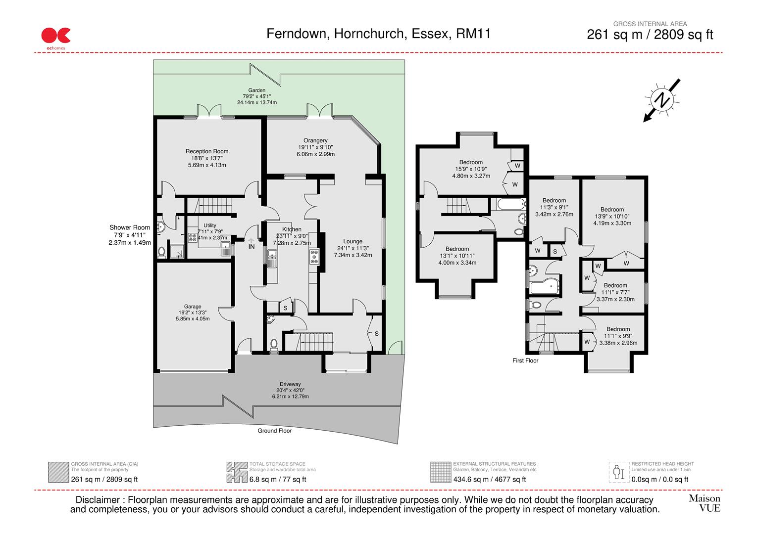 6 bed detached house for sale in Ferndown, Hornchurch - Property floorplan