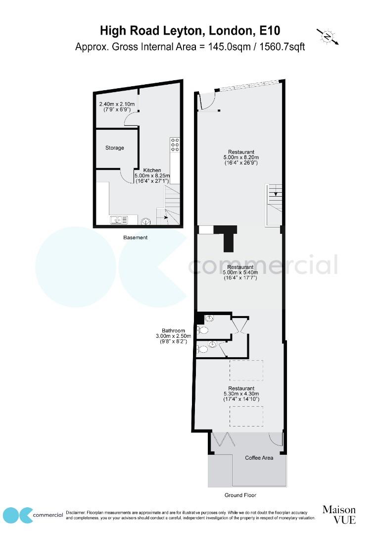 Commercial property to rent in High Road Leyton, Leyton - Property floorplan