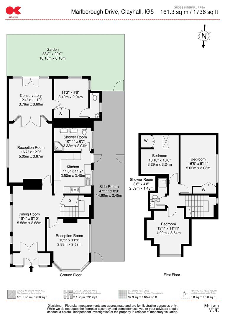 4 bed detached bungalow for sale in Marlborough Drive, Clayhall - Property floorplan