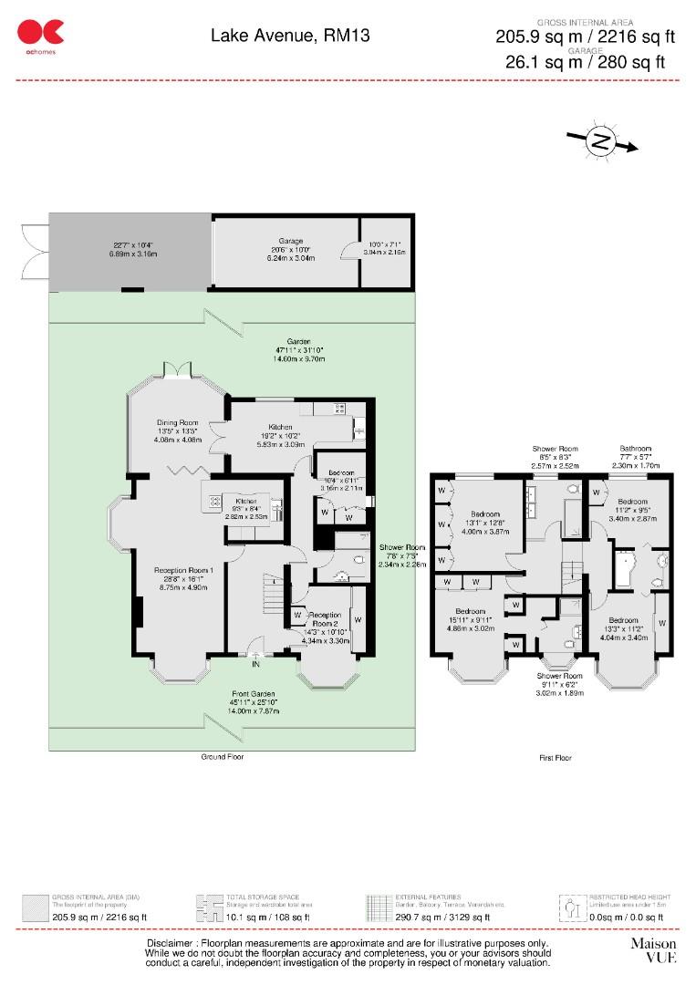 4 bed detached house for sale in Lake Avenue, Rainham - Property floorplan