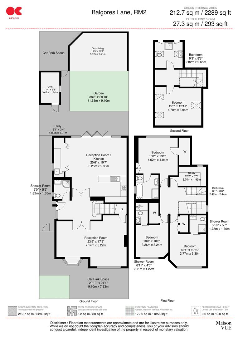 4 bed detached house for sale in Balgores Lane, Gidea Park - Property floorplan