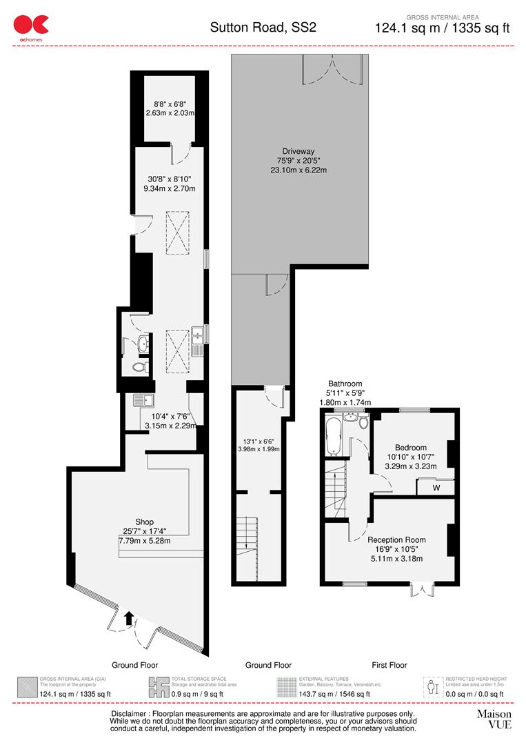 Commercial property for sale in Sutton Road, Southend-On-Sea - Property floorplan