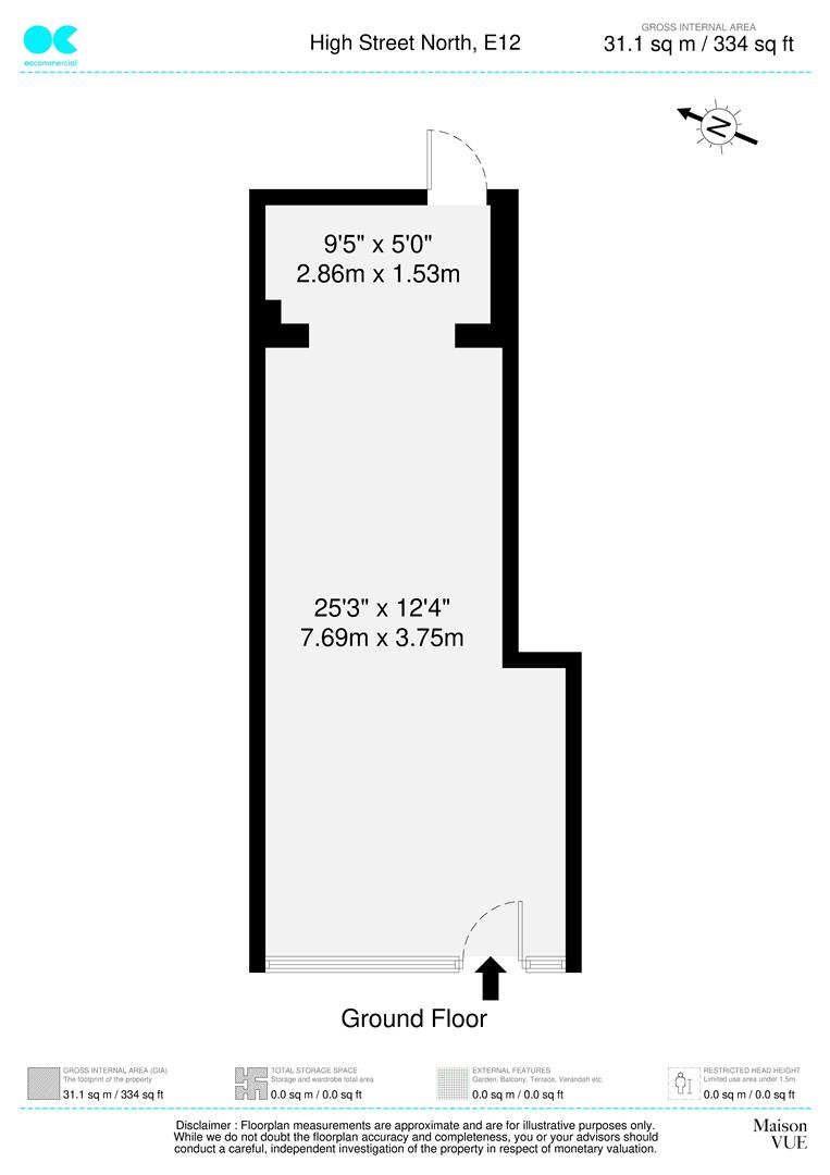 Commercial property for sale in High Street North, London - Property floorplan