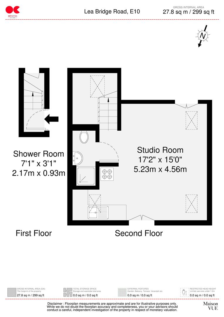 Flat to rent in Lea Bridge Road, Leyton - Property floorplan