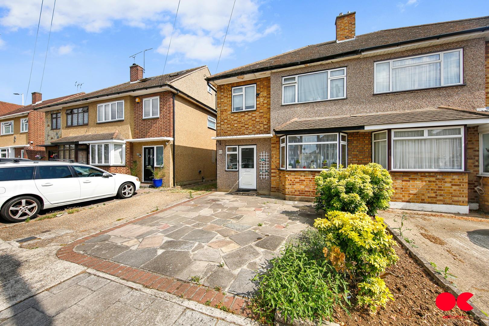 3 bed semi-detached house to rent in Farnes Drive, Romford  - Property Image 1