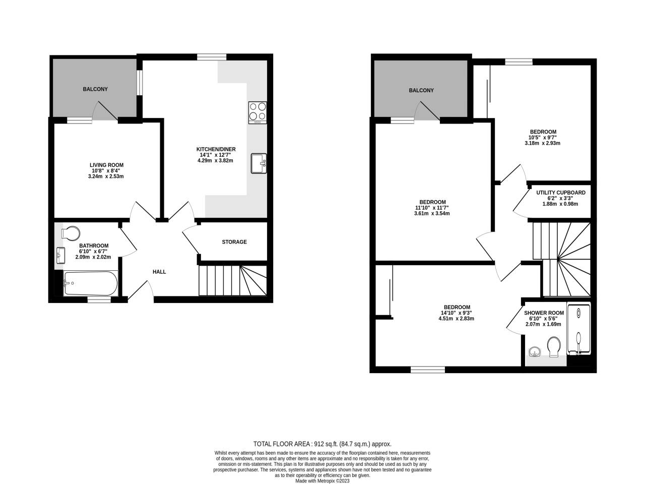 3 bed flat for sale in Peloton Avenue, Olympic Village - Property Floorplan