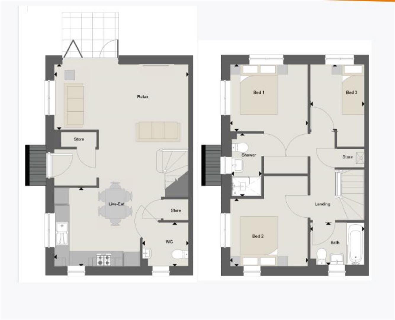 3 bed semi-detached house for sale in Skelton Park, Denny - Property Floorplan