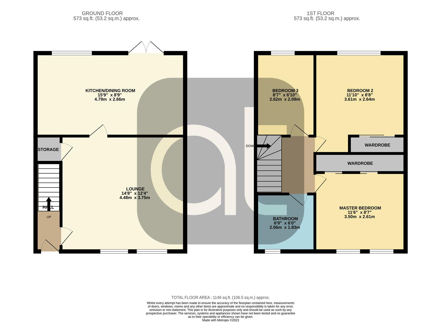 3 bed semi-detached house for sale in Miller Place, Falkirk - Property Floorplan