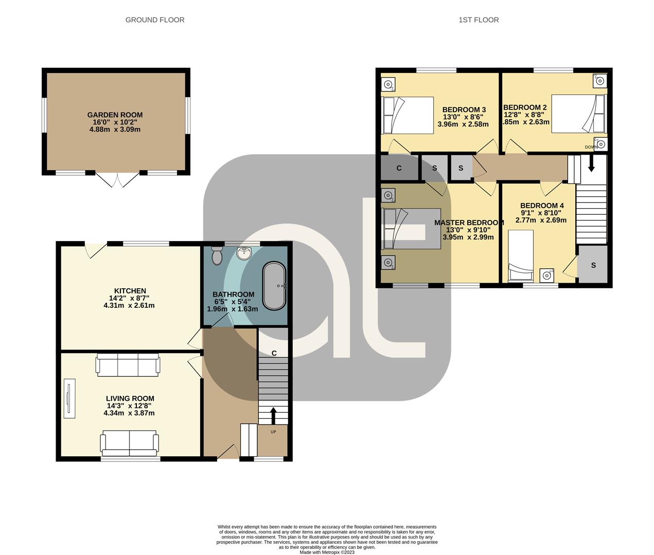 4 bed terraced house for sale in Derwent Avenue, Falkirk - Property Floorplan