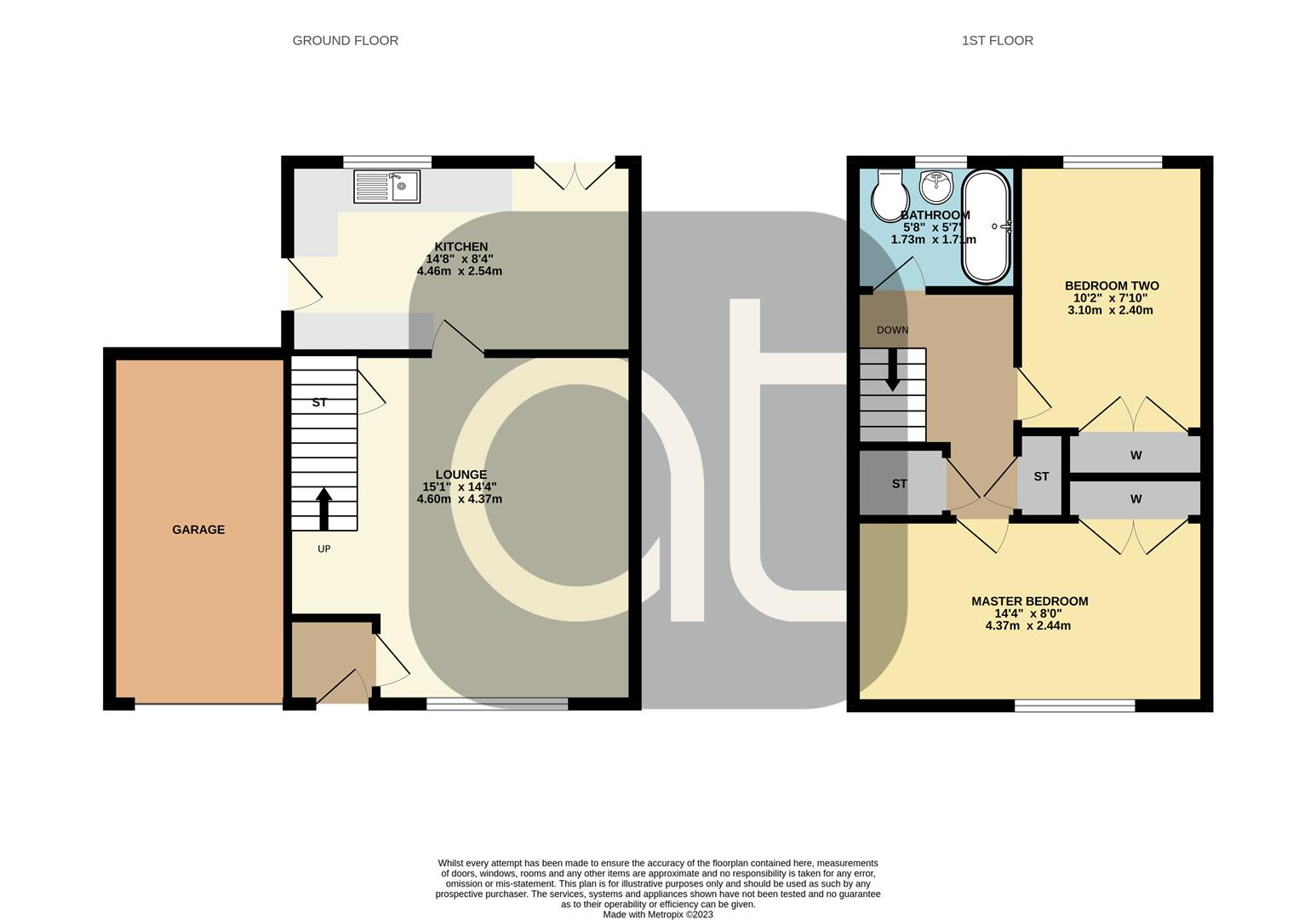 2 bed semi-detached house for sale in Glenbo Drive, Denny - Property Floorplan