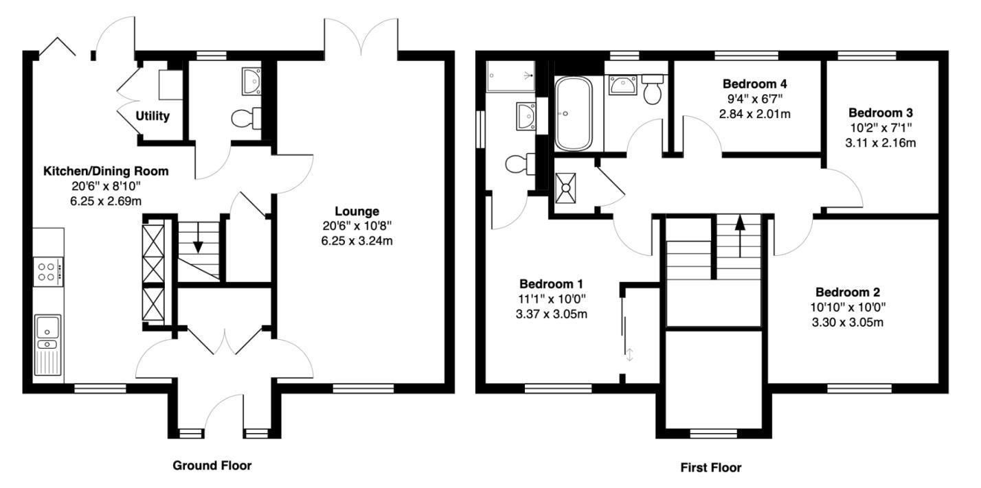 4 bed detached house for sale in Hendry Avenue, Denny - Property Floorplan