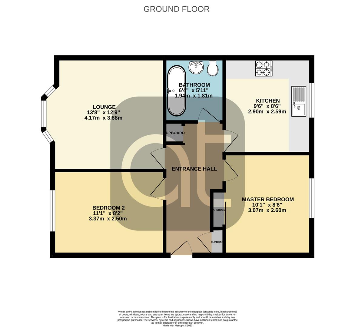 2 bed flat for sale in McCormack Place, Larbert - Property Floorplan