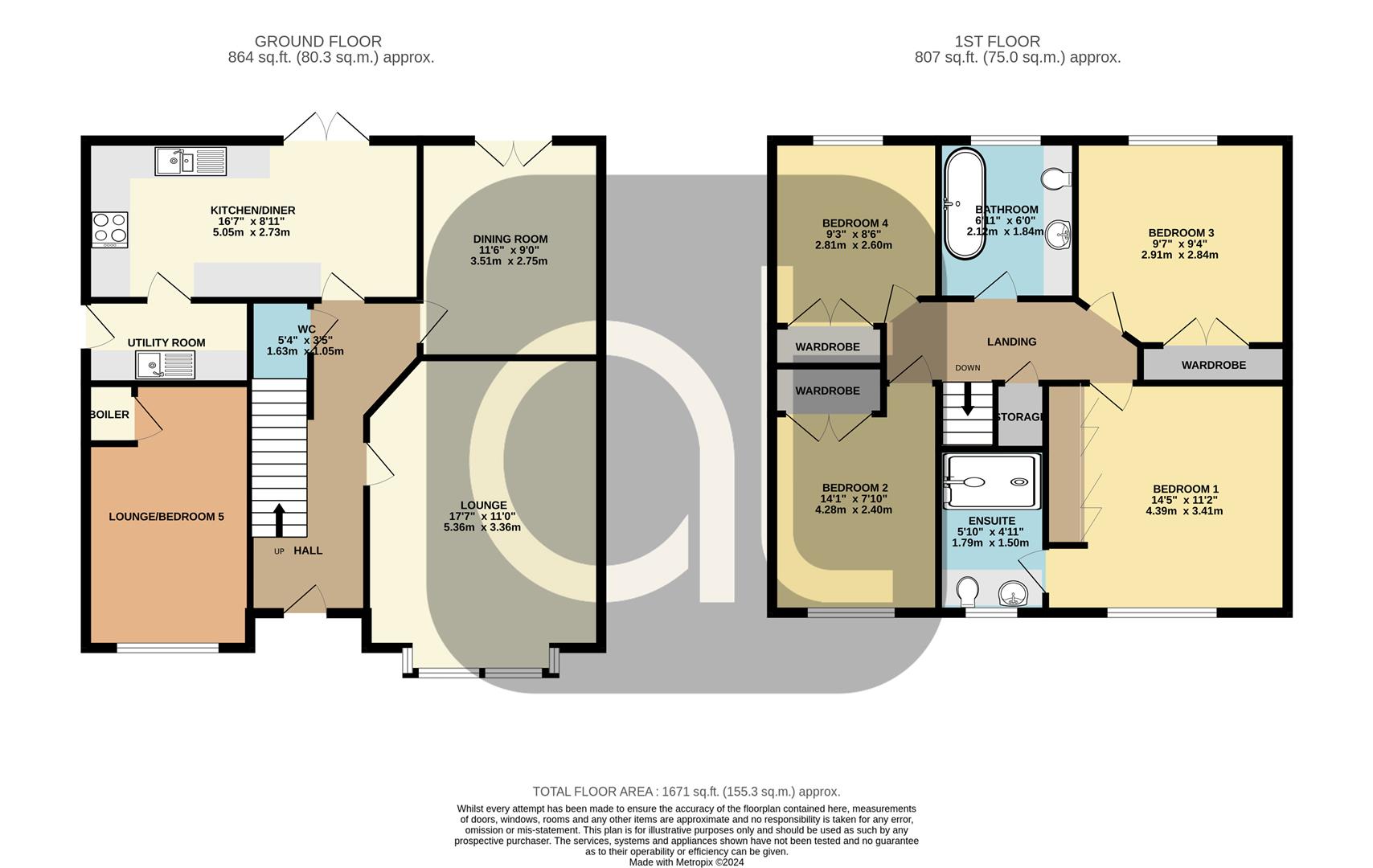 4 bed detached house for sale in Westpark Crescent, Falkirk - Property Floorplan