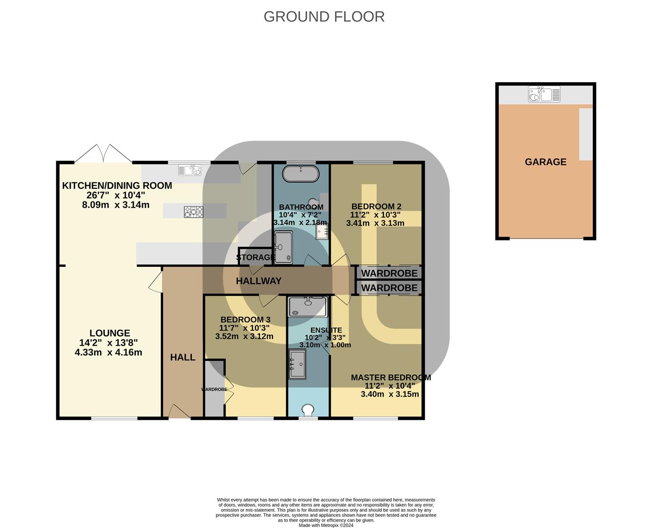 3 bed bungalow for sale in Glasgow Road, Bonnybridge - Property Floorplan