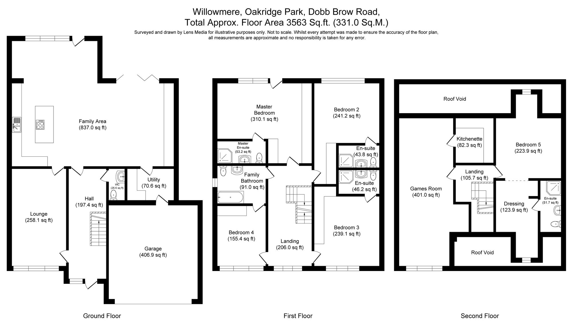 5 bed detached house for sale in Oakridge Park, Bolton - Property floorplan