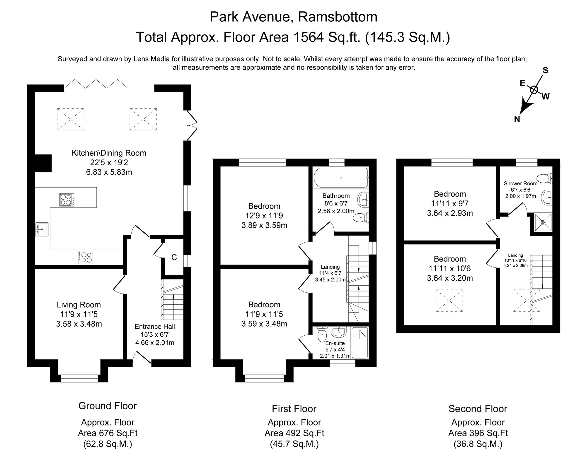 4 bed semi-detached house for sale in Park Avenue, Bury - Property floorplan