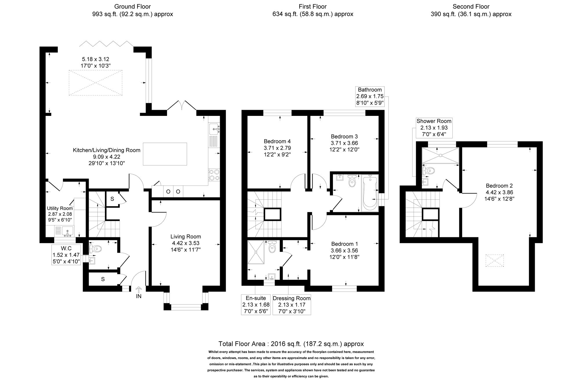 4 bed detached house for sale in Yew Tree Drive, Sale - Property floorplan