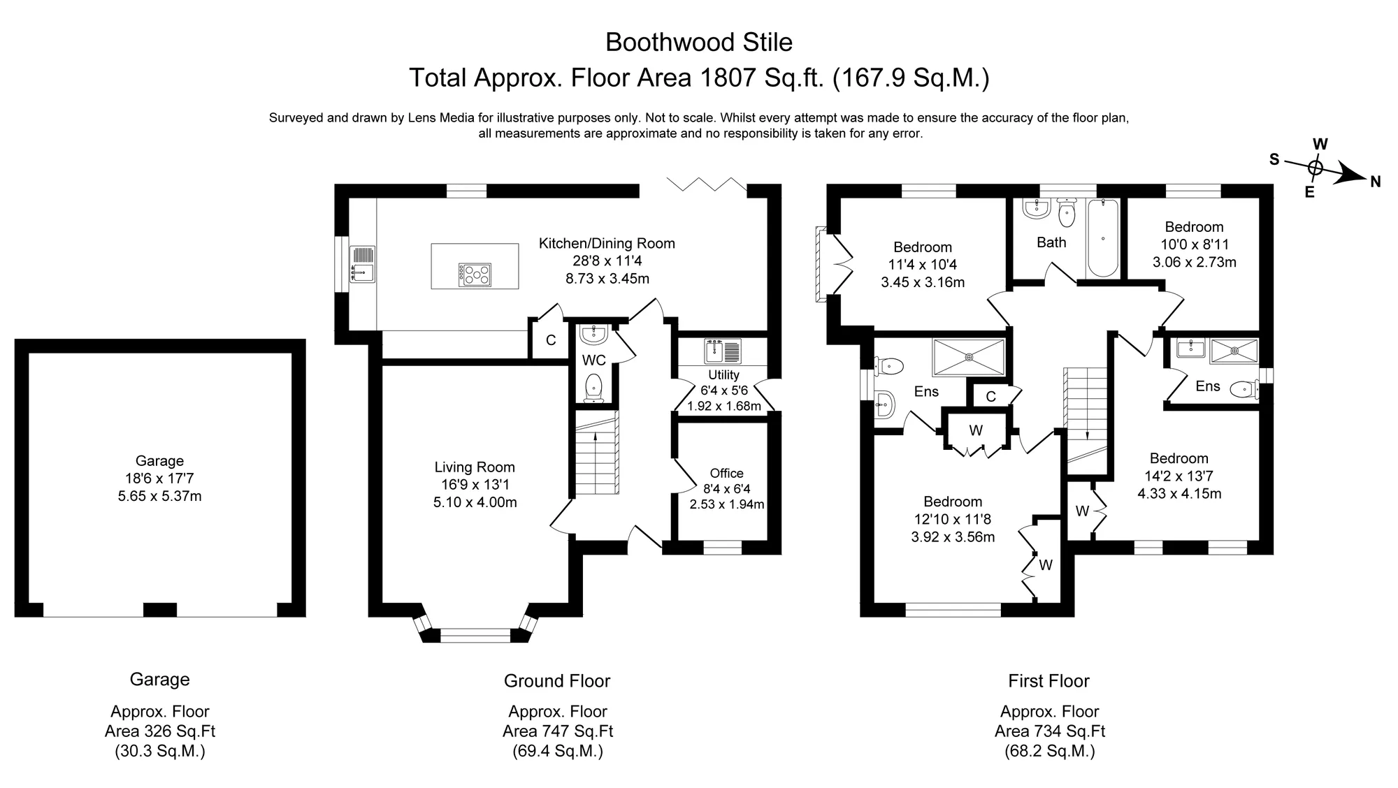4 bed detached house for sale in Boothwood Stile, Bury - Property floorplan