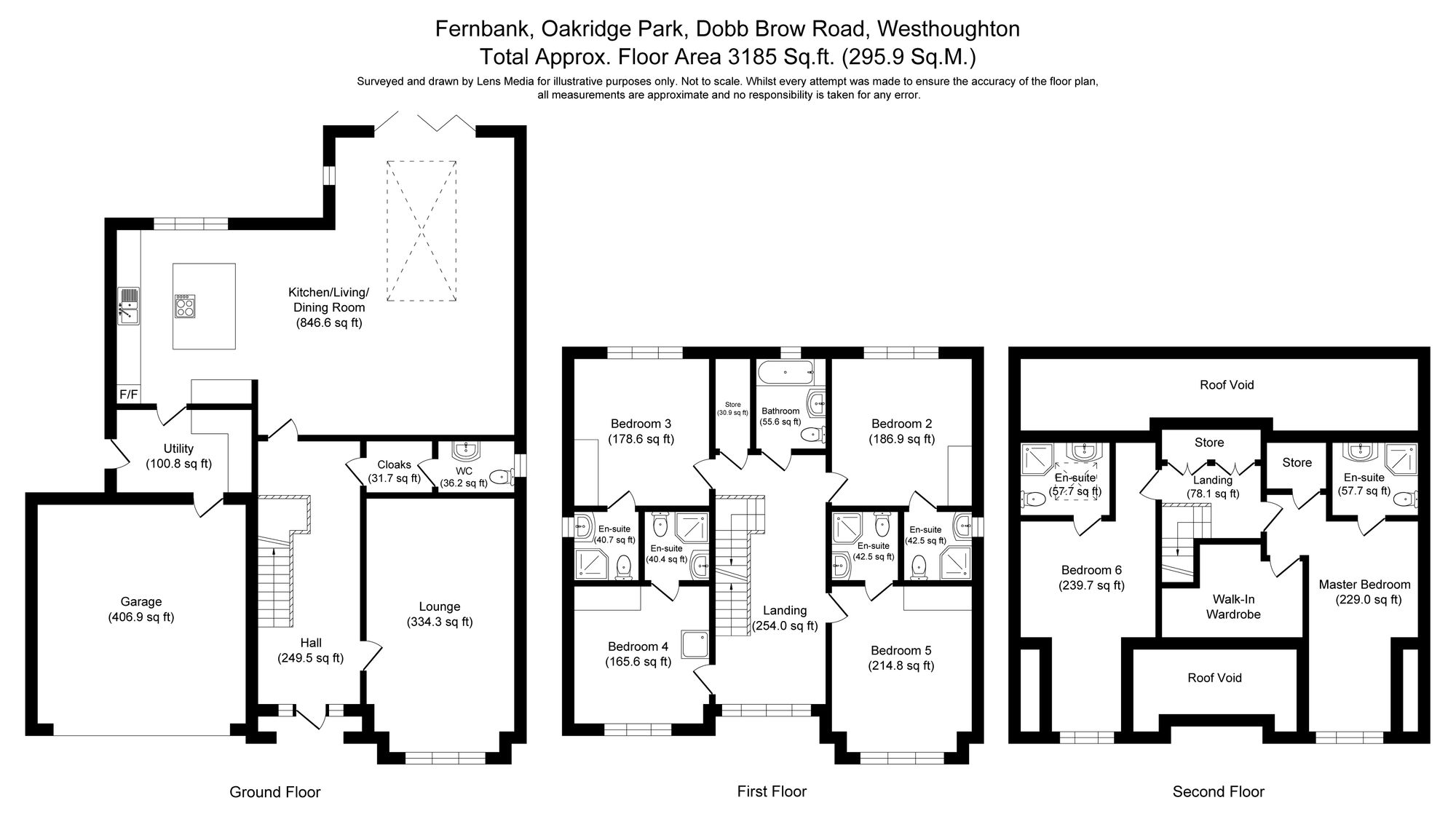 6 bed detached house for sale in Oakridge Park, Bolton - Property floorplan