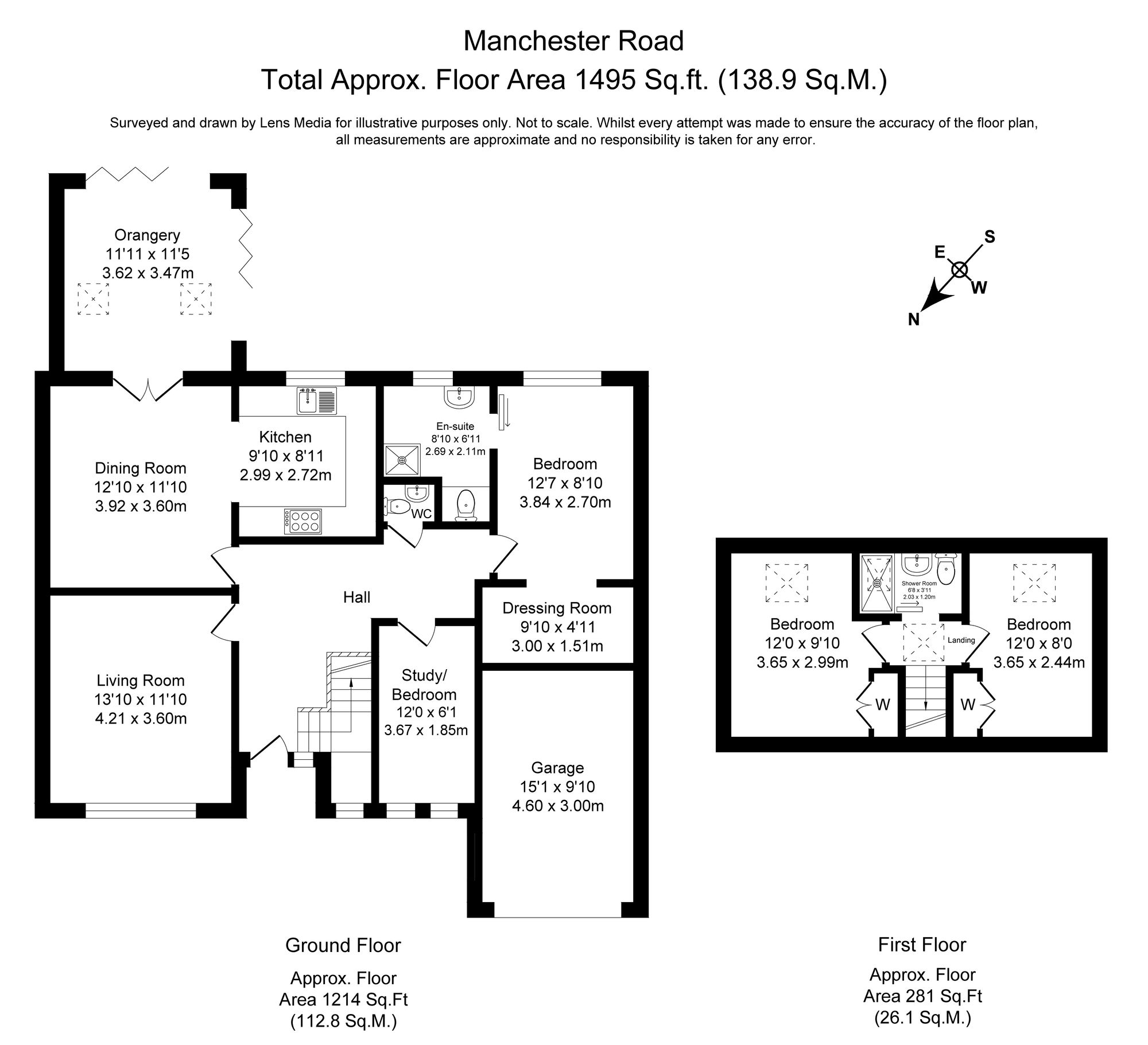 4 bed detached bungalow for sale in Manchester Road, Bury - Property floorplan