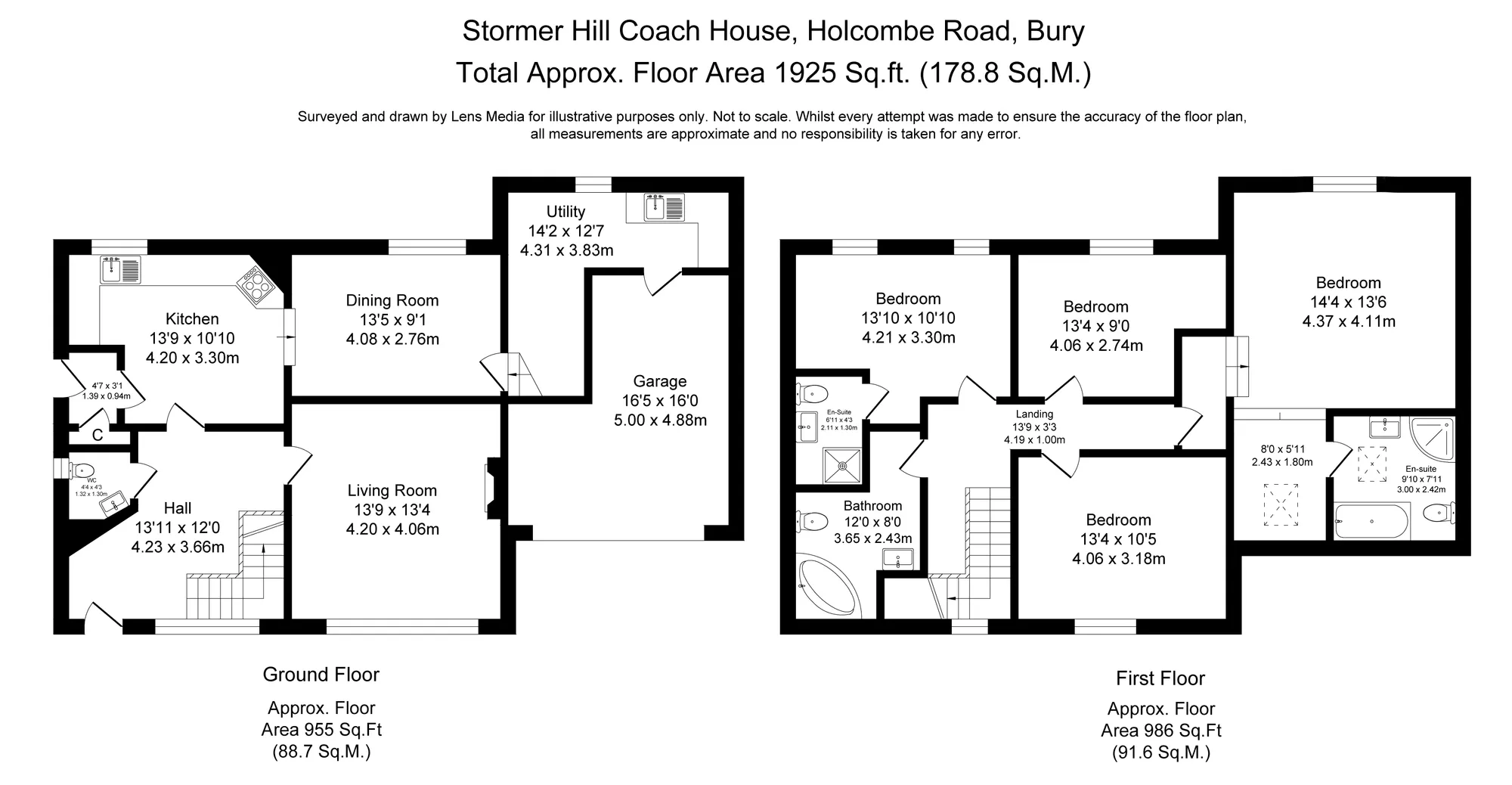 4 bed house for sale in Holcombe Road, Bury - Property floorplan