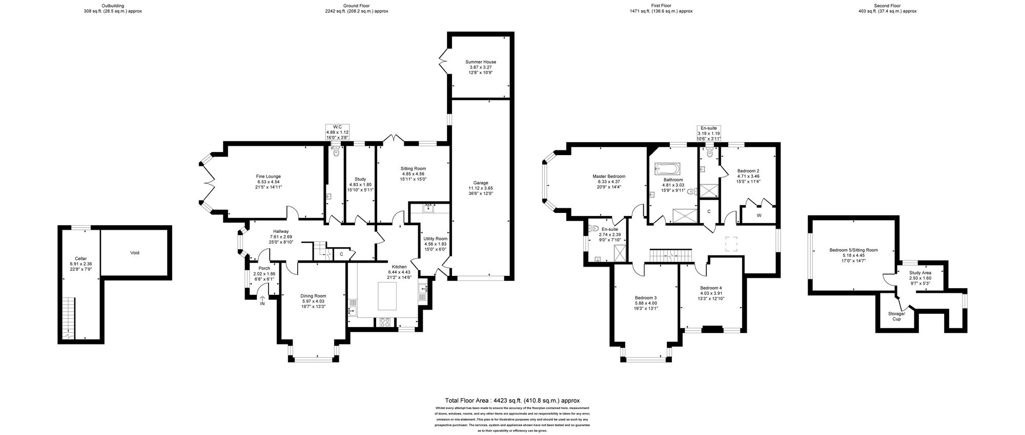 5 bed detached house for sale in Carlton Road, Bolton - Property floorplan