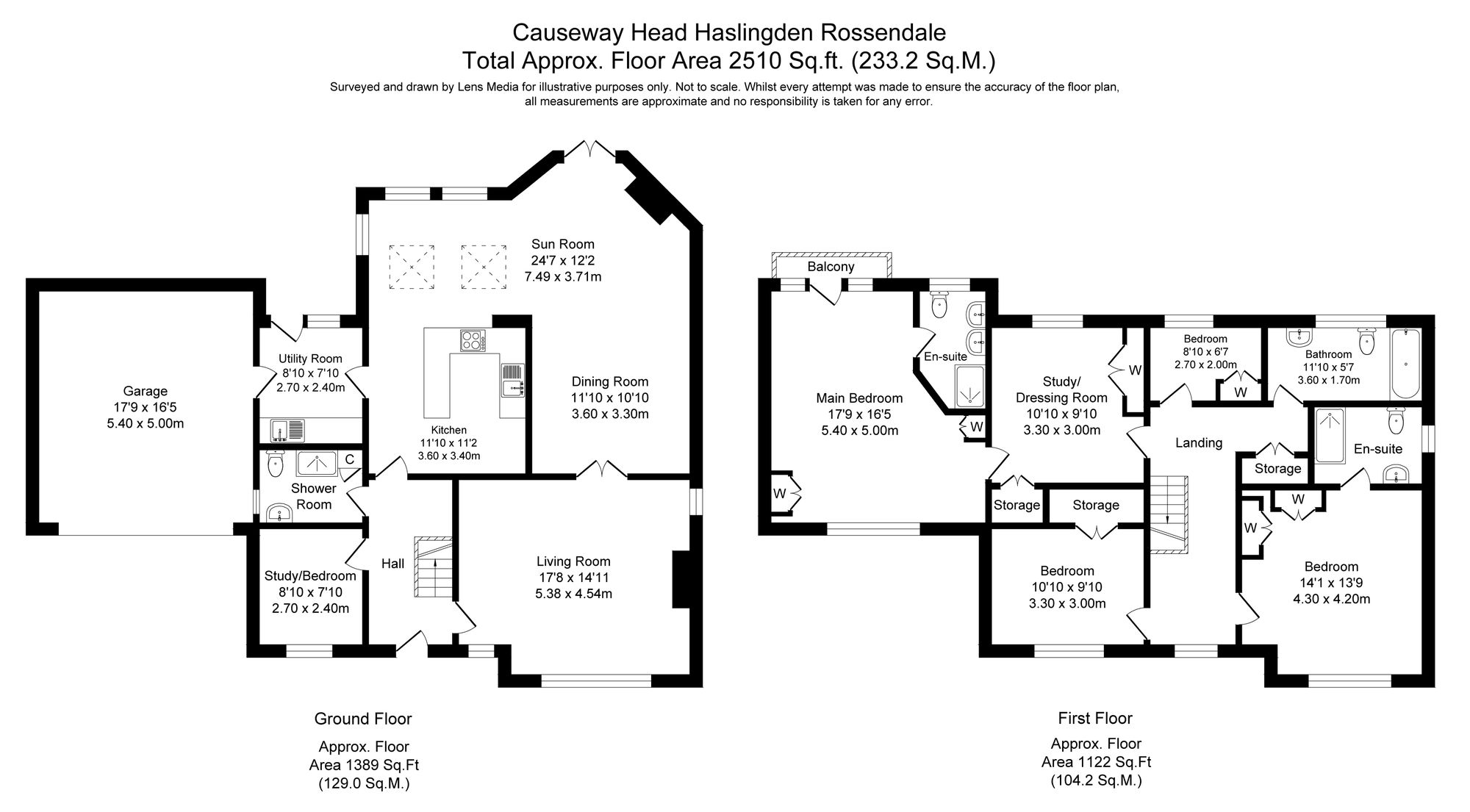 5 bed detached house for sale in Causeway Head, Rossendale - Property floorplan