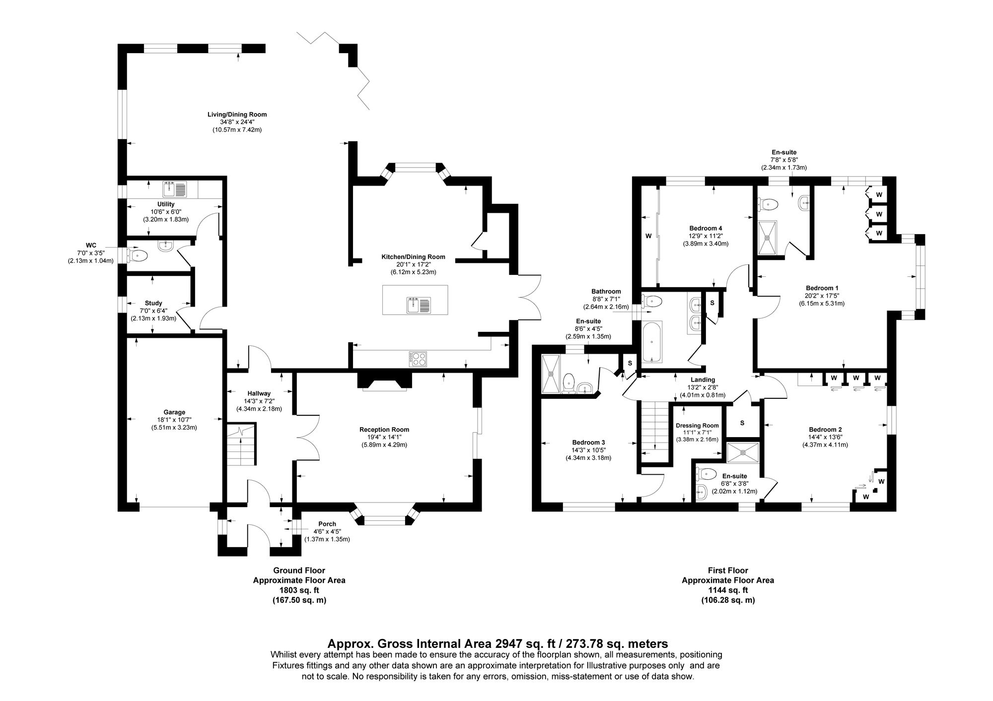 4 bed detached house for sale in Riding Gate, Bolton - Property floorplan