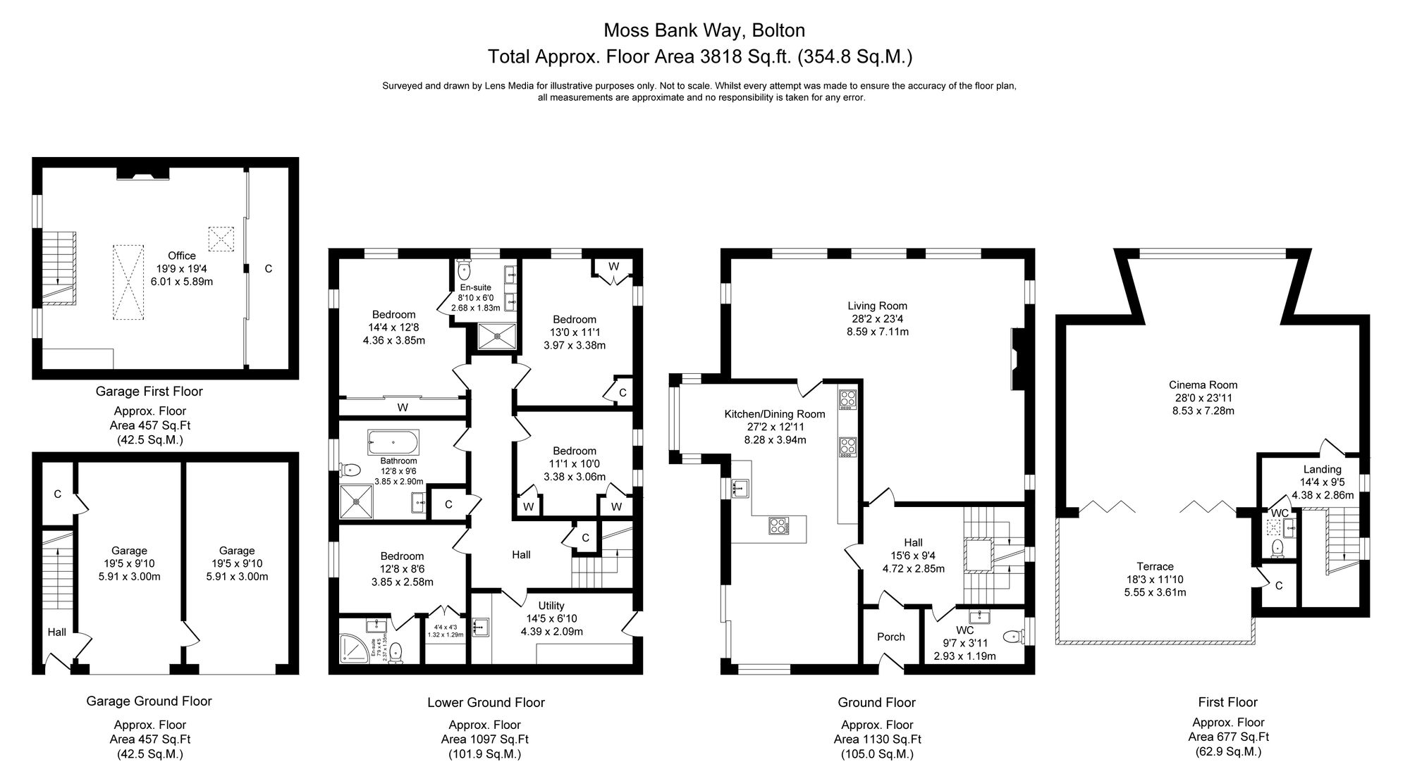 4 bed detached house for sale in Moss Bank Way, Bolton - Property floorplan