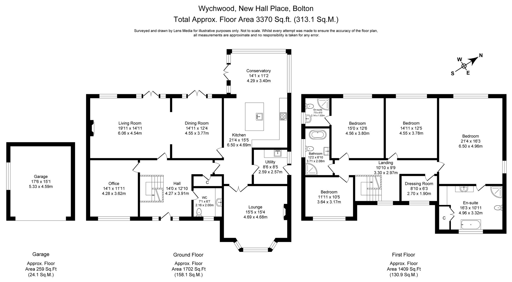 5 bed house for sale in New Hall Place, Bolton - Property floorplan