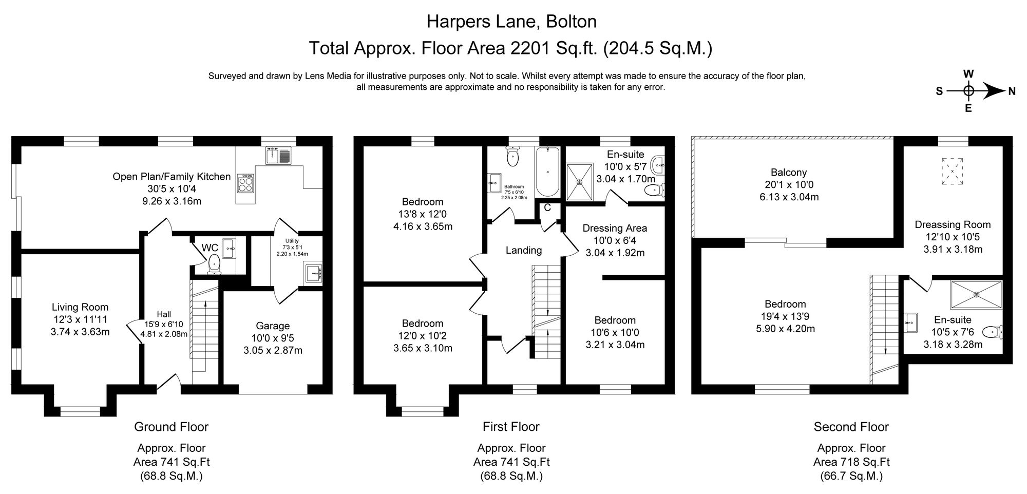 4 bed detached house for sale in Harpers Lane, Bolton - Property floorplan