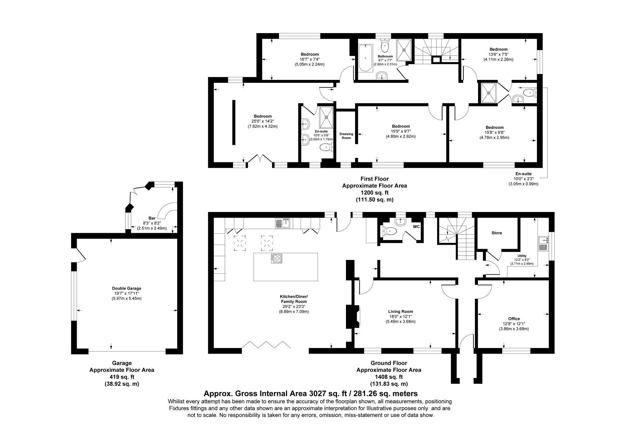 5 bed detached house for sale in Hayfield Close, Bury - Property floorplan