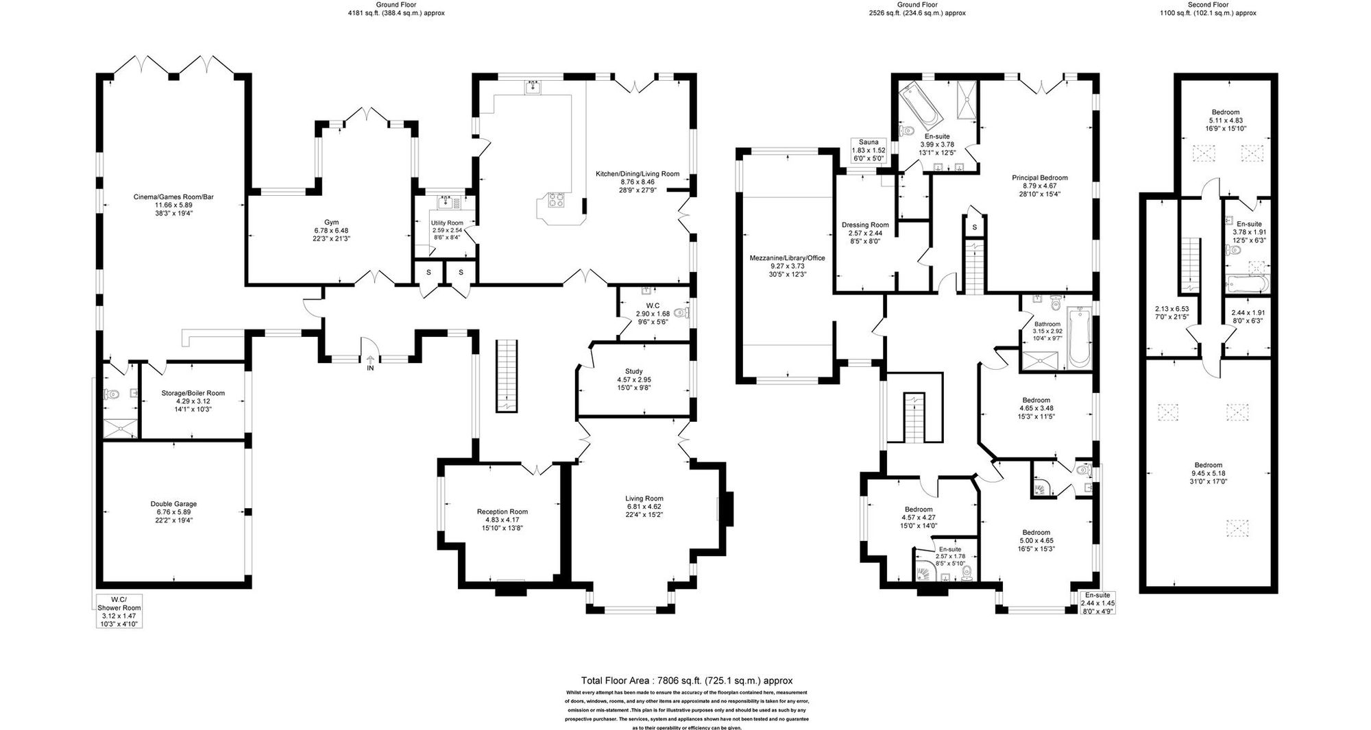 6 bed detached house for sale in Dobb Brow Road, Bolton - Property floorplan