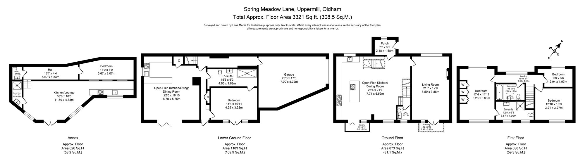 5 bed detached house for sale in Springmeadow Lane, Oldham - Property floorplan