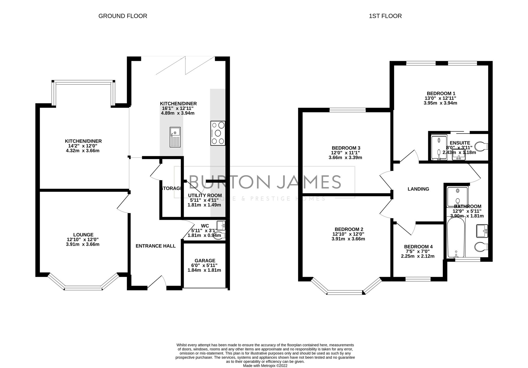 4 bed semi-detached house for sale in Beeston Grove, Manchester - Property floorplan