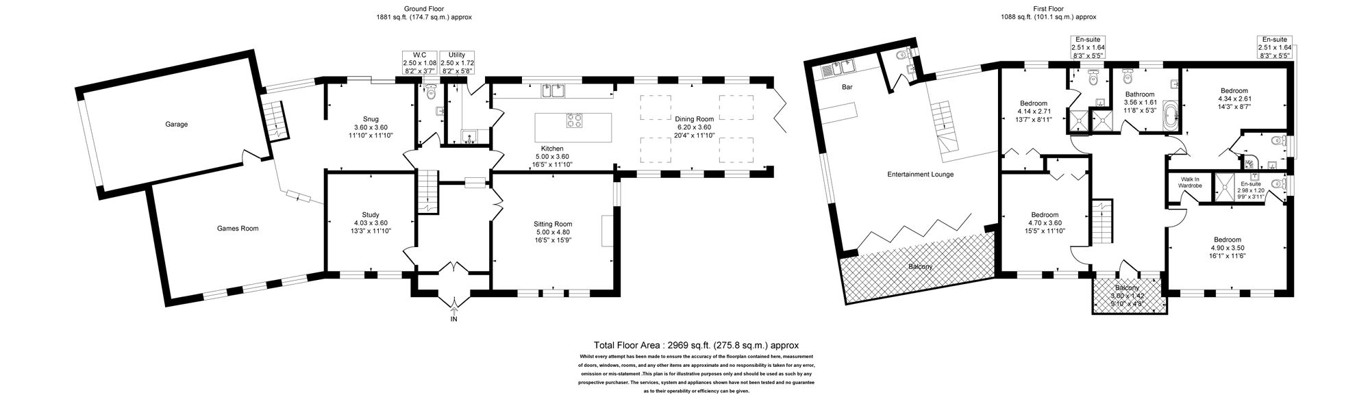 4 bed detached house for sale in Worswick Green, Rossendale - Property floorplan