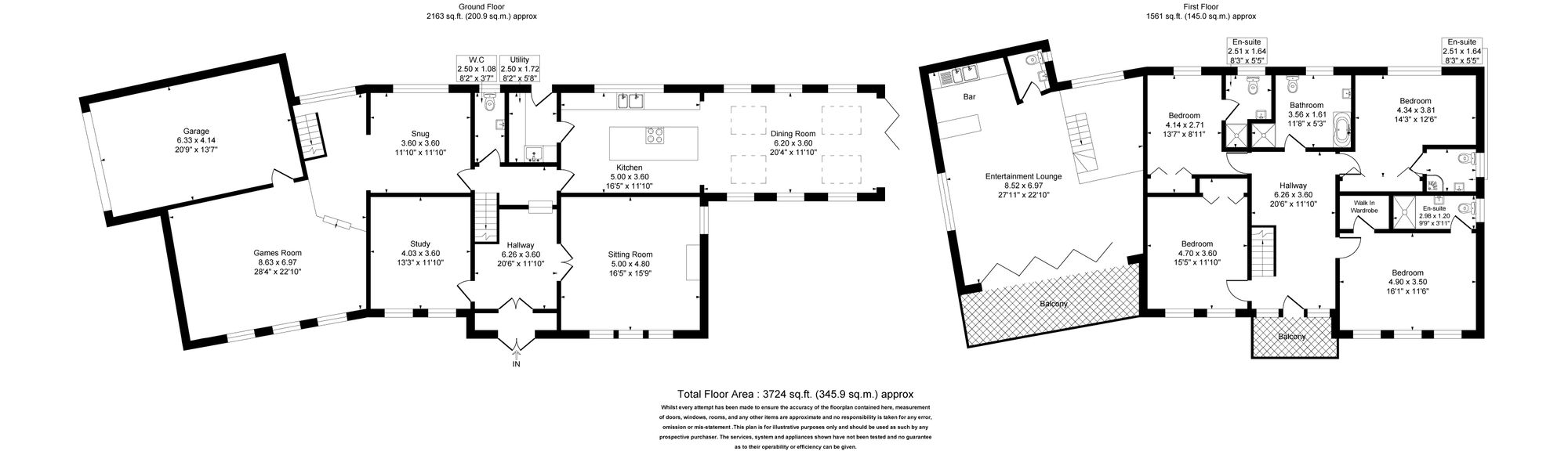 4 bed detached house for sale in Worswick Green, Rossendale - Property floorplan