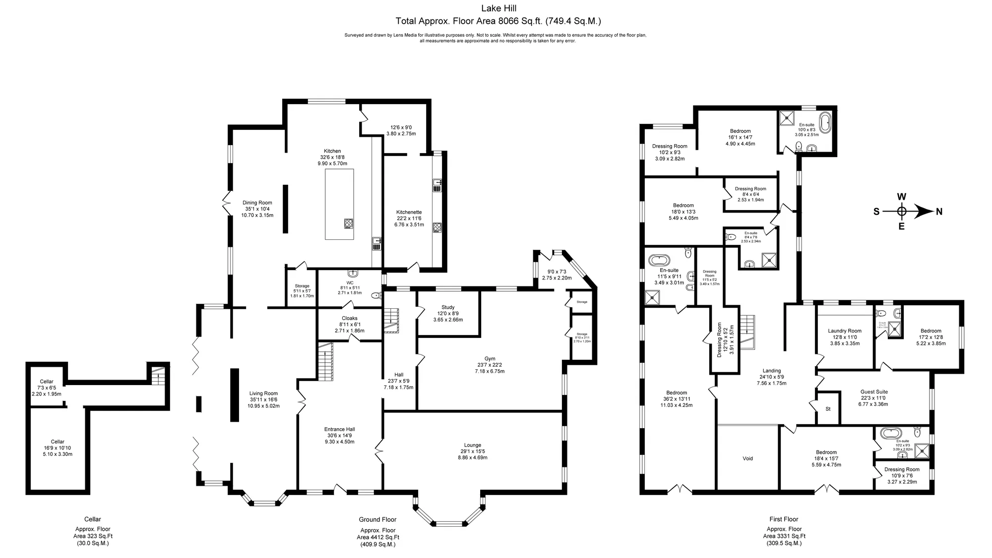 5 bed detached house for sale in Walshaw Road, Bury - Property floorplan
