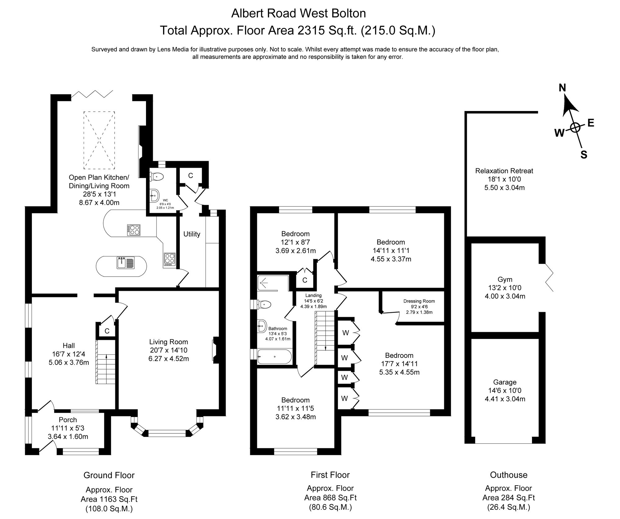 4 bed semi-detached house for sale in Albert Road West, Bolton - Property floorplan