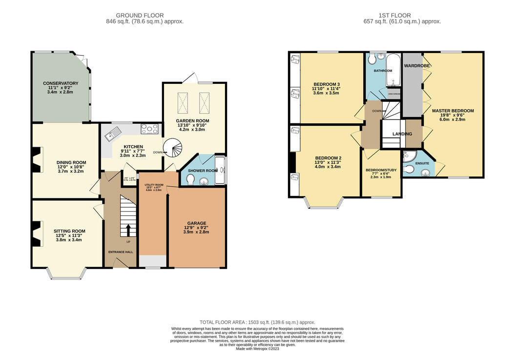 4 bed semi-detached house for sale in Crossways, South Croydon - Property floorplan