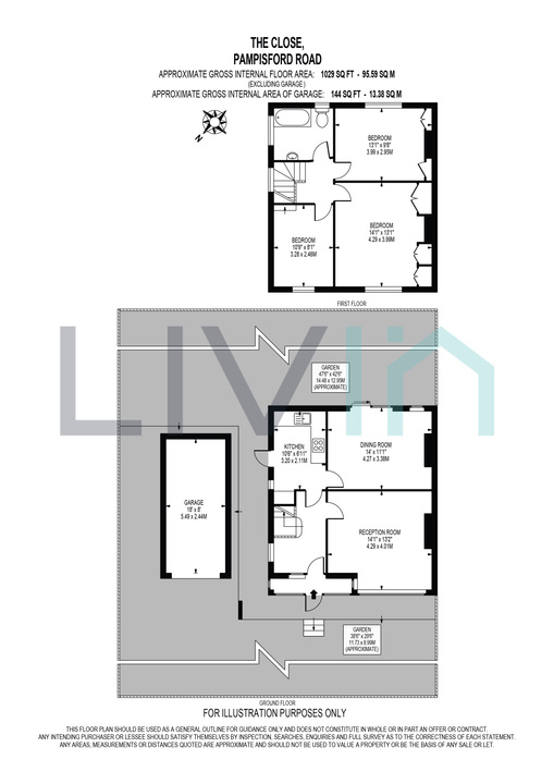 3 bed house for sale in Road, Purley - Property floorplan