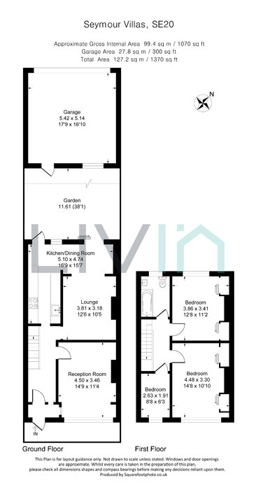 3 bed terraced house for sale in Seymour Villas, Crystal Palace - Property floorplan