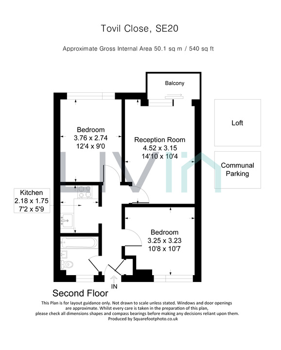 2 bed apartment for sale in Tovil Close, London - Property floorplan